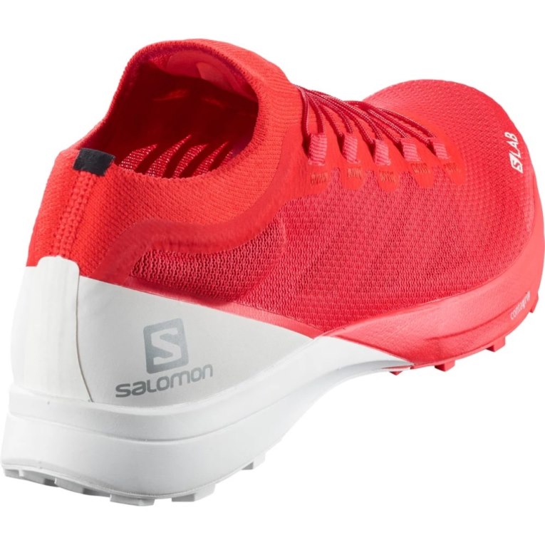 Red / White Salomon S/Lab Sense 8 Women's Trail Running Shoes | PH 15792V